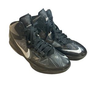 Men’s 11 Nike Basketball Shoes Black White Mid Top Athletic Sneakers